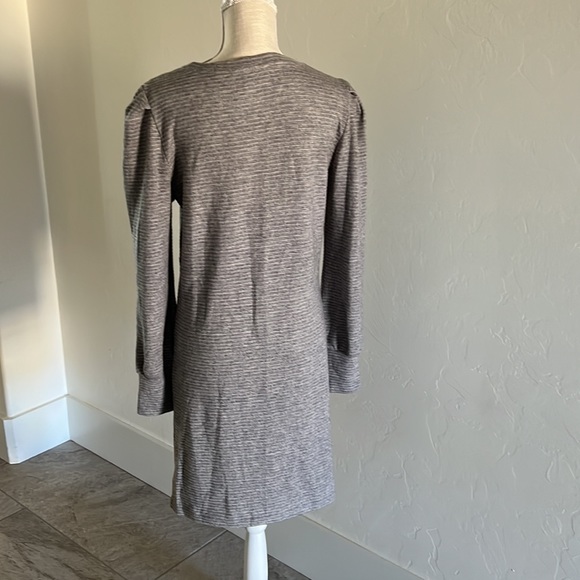 BB Dakota The Scene Heather Gray Ribbed Sweater Dress NWT Size L - Picture 5 of 17